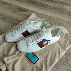 Gucci × Disney leather sneakers